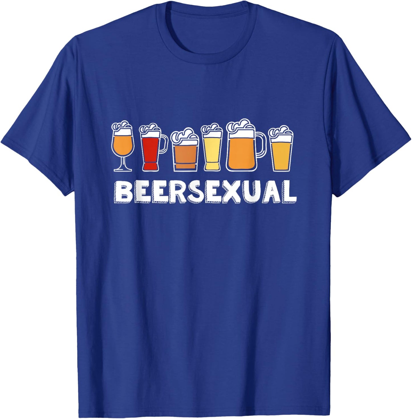 Beersexual Funny Beer Lover, Ale Lager IPA Humour T-Shirt - T-Shirt | Royal