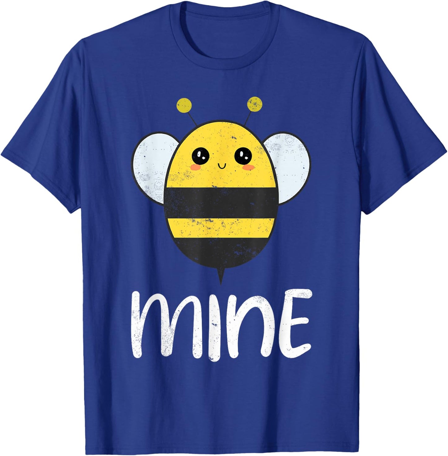 Bee Mine Cute Bees T-Shirt - T-Shirt | Royal
