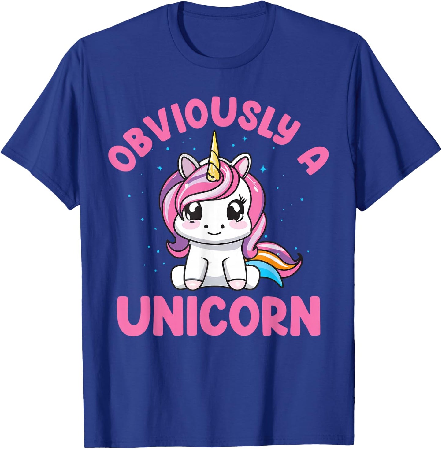 Funny Unicorn Obviously A Unicorn T-Shirt - T-Shirt | Royal