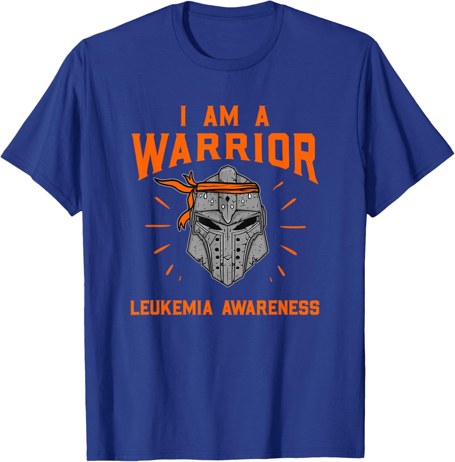 I Am A Warrior Leukemia Awareness Leukemia Survivors T-Shirt - T-Shirt | Royal
