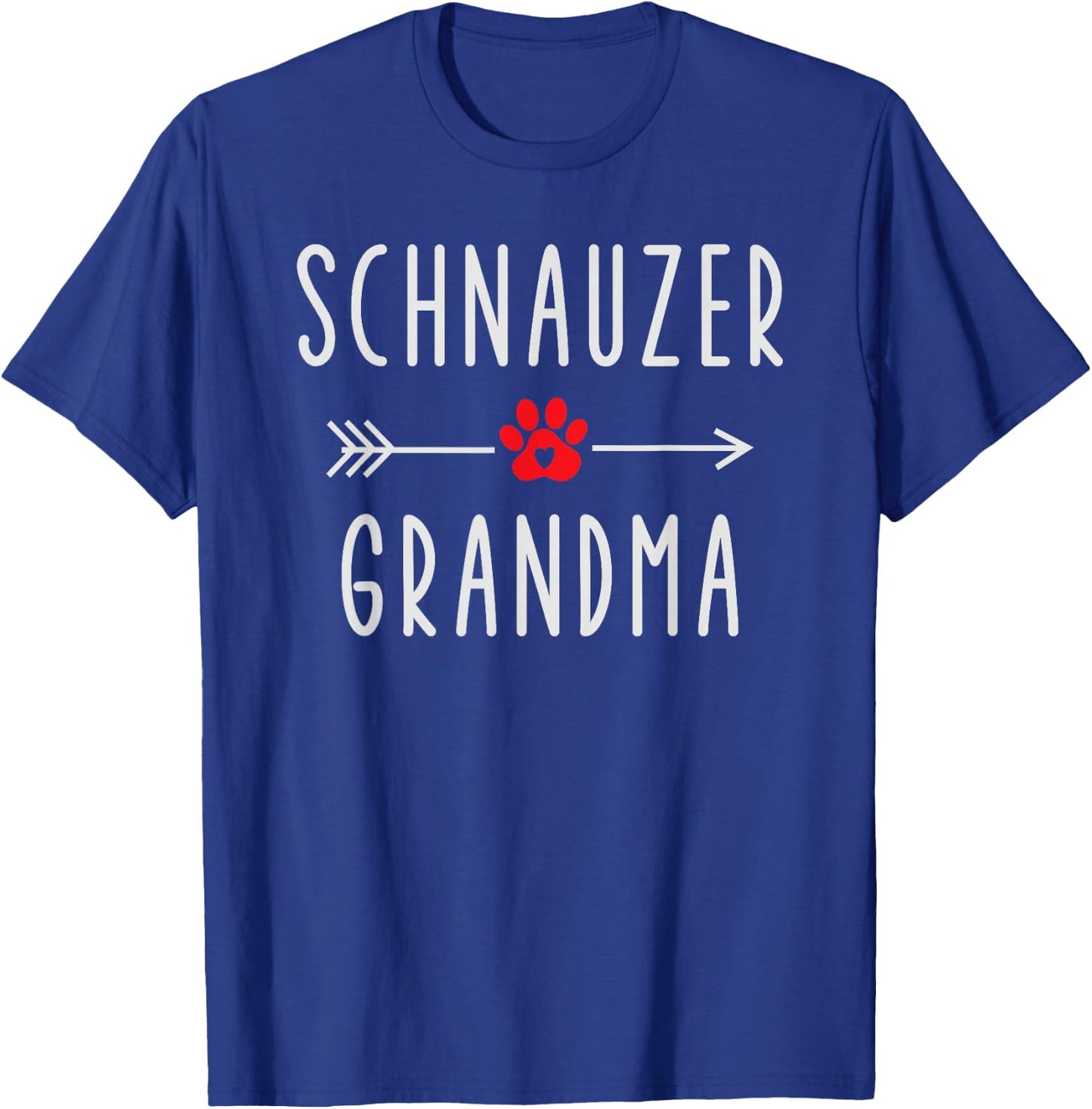 Schnauzer Grandma Dog Lover Gift Miniature Schnauzer Owner T-Shirt - T-Shirt | Royal