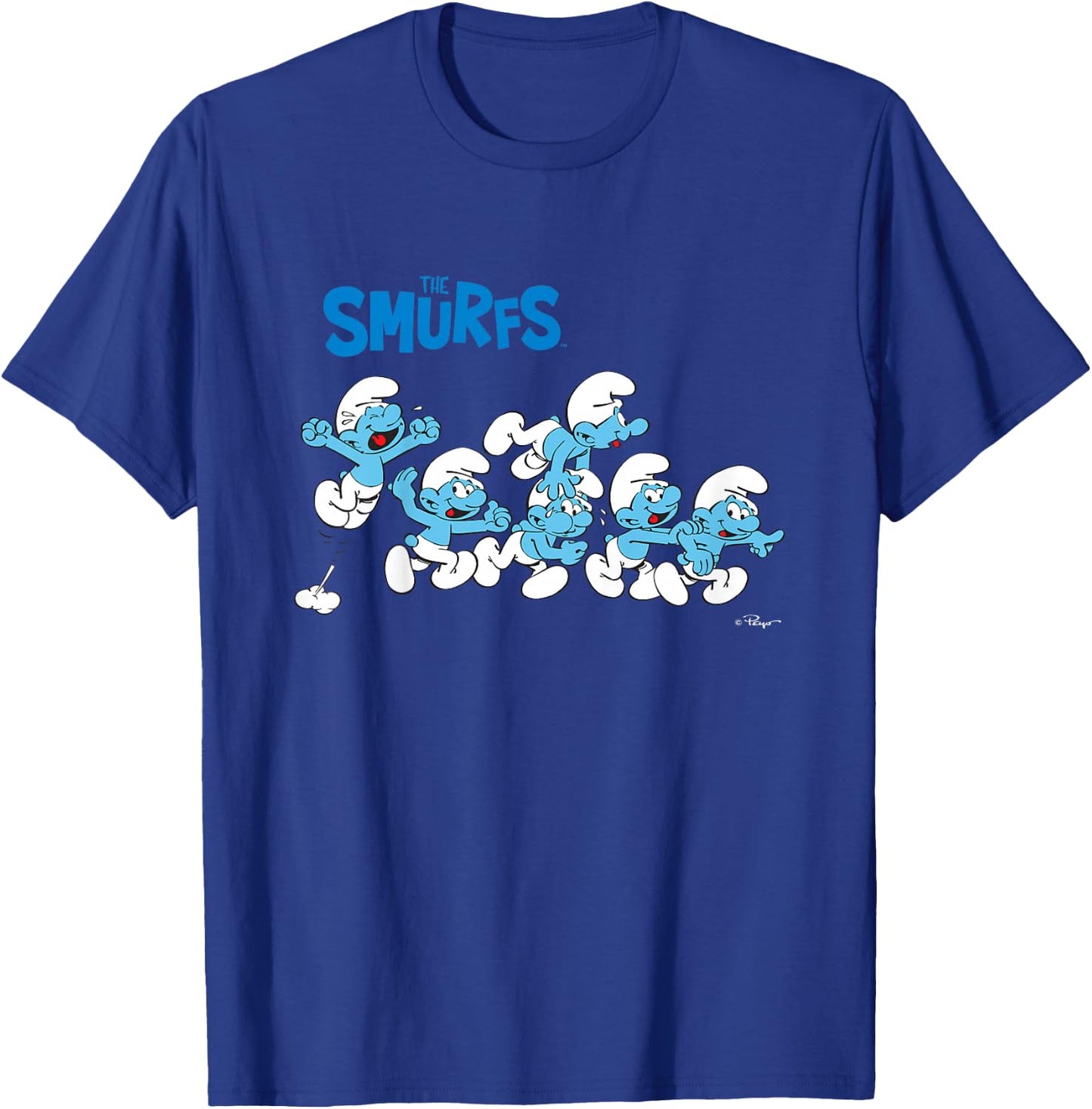 Kids The Smurfs All Excited Kids T-Shirt - T-Shirt | Royal