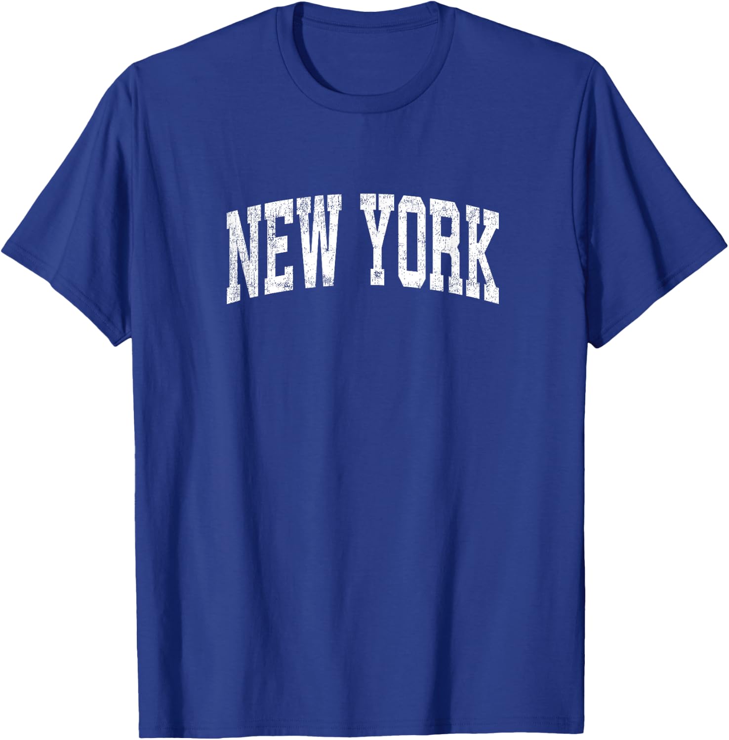 New York NY Vintage Athletic Sports Design T-Shirt - T-Shirt | Royal