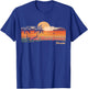 Vintage Palm Beach Gardens Florida Beach Men Women T-Shirt - T-Shirt | Royal