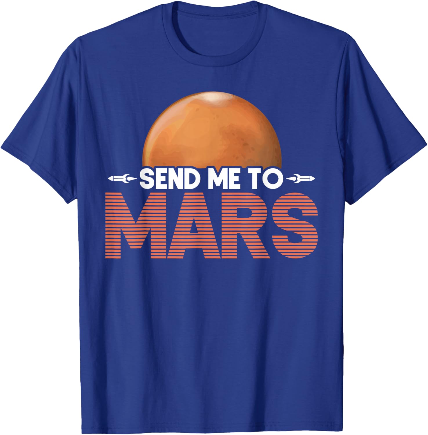 Mars Planet Martian T-Shirt - T-Shirt | Royal
