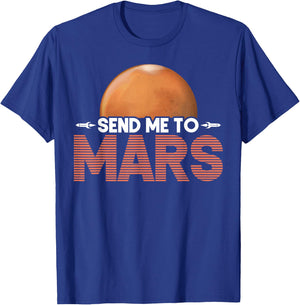 Mars Planet Martian T-Shirt - T-Shirt | Royal