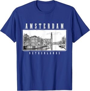 Amsterdam Vintage Holland Netherlands Souvenir Amsterdam T-Shirt - T-Shirt | Royal