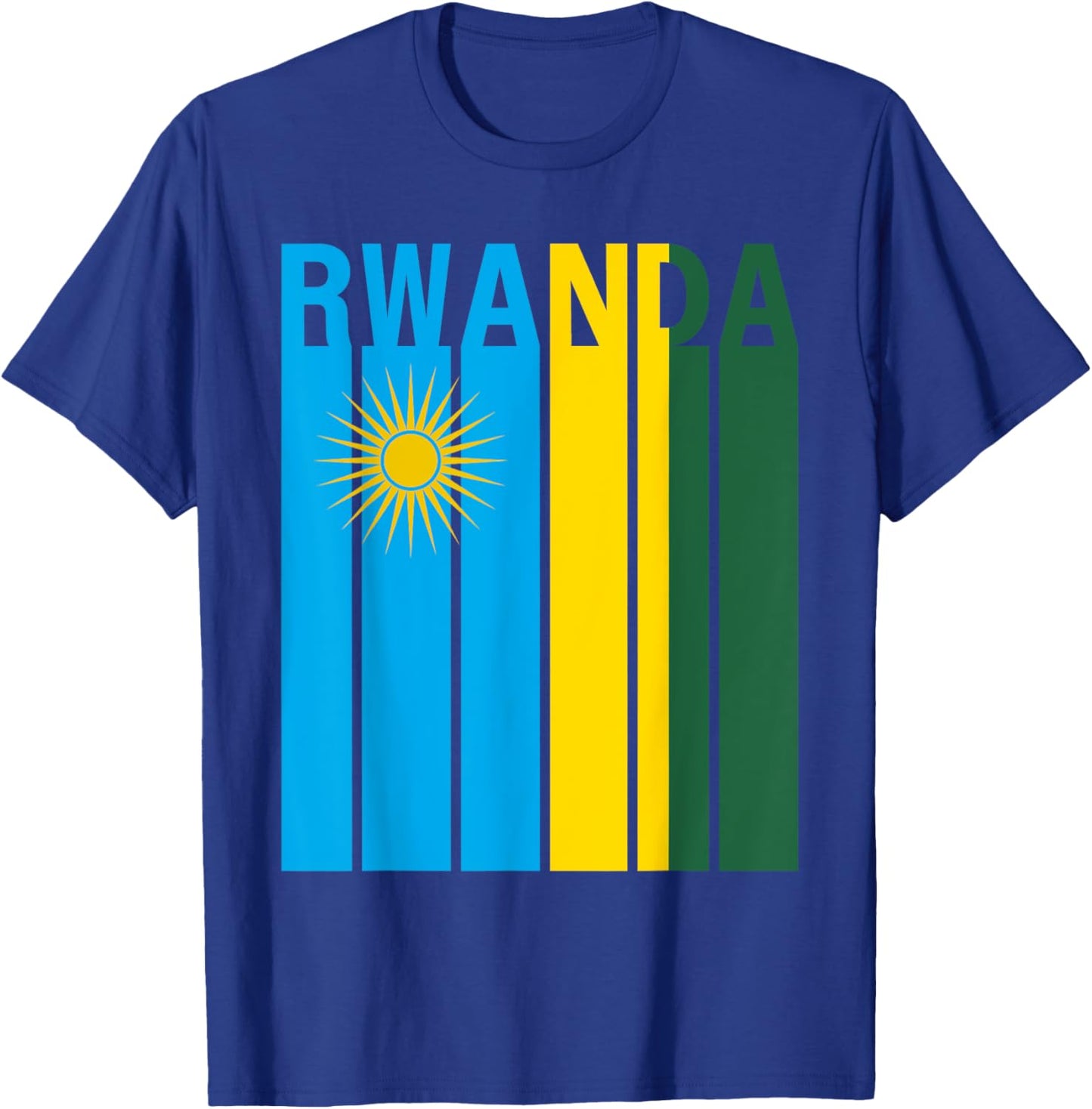 Rwanda Flag T-Shirt - T-Shirt | Royal