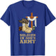 Christian Soldier In God's Army Military Jesus Christ Cross T-Shirt - T-Shirt | Royal