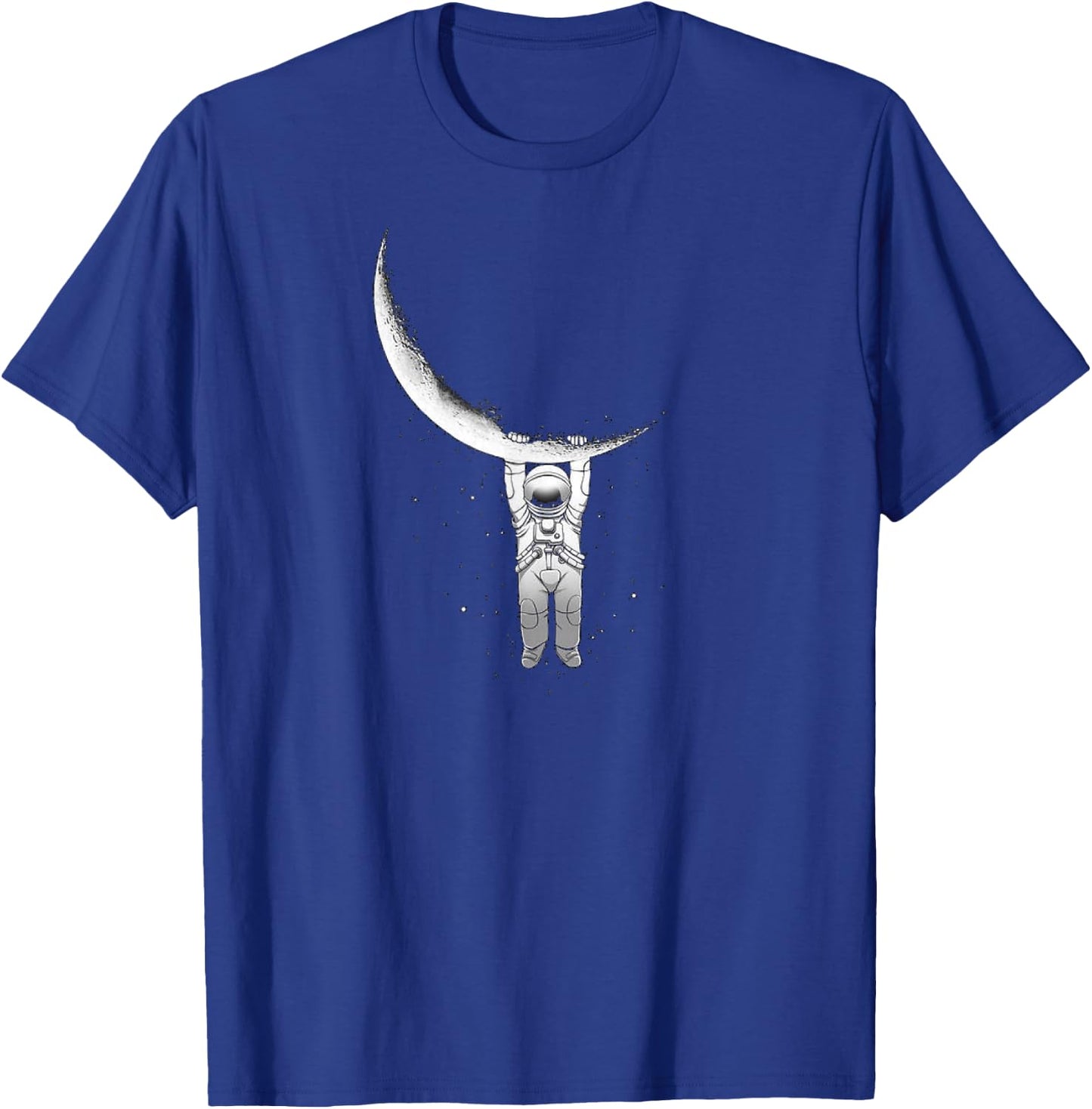 Astronaut Hanging From The Moon T-Shirt - T-Shirt | Royal