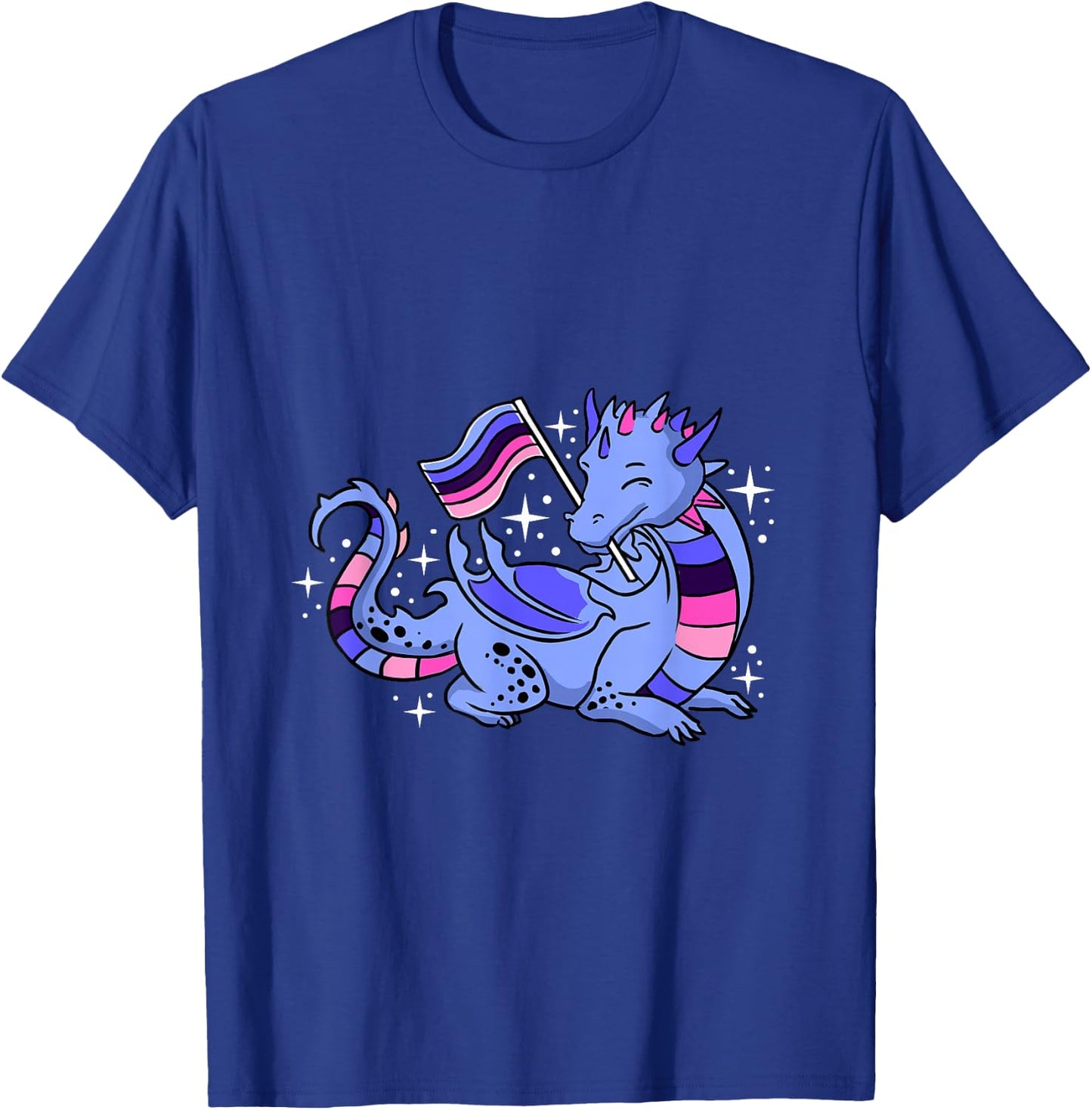 Omnisexual Dragon Omnisexual Pride T-Shirt - T-Shirt | Royal
