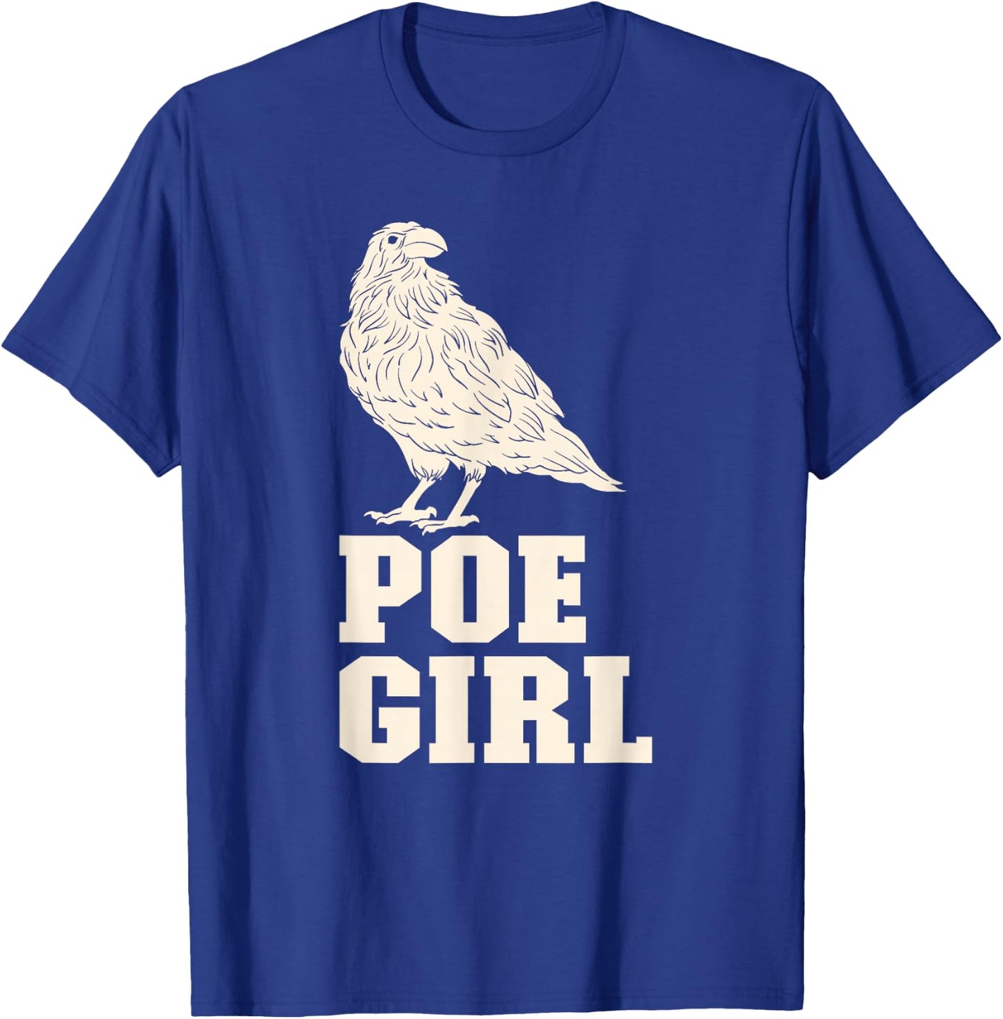 Edgar Allan Poe Raven Gothic Literature Macabre Poetry T-Shirt - T-Shirt | Royal
