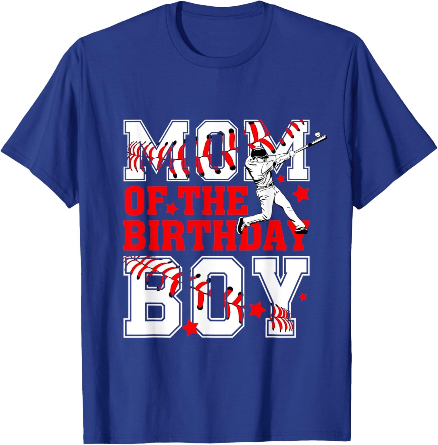 Mom And Dad Birthday Boy Son Baseball Lovers Family Matching T-Shirt - T-Shirt | Royal