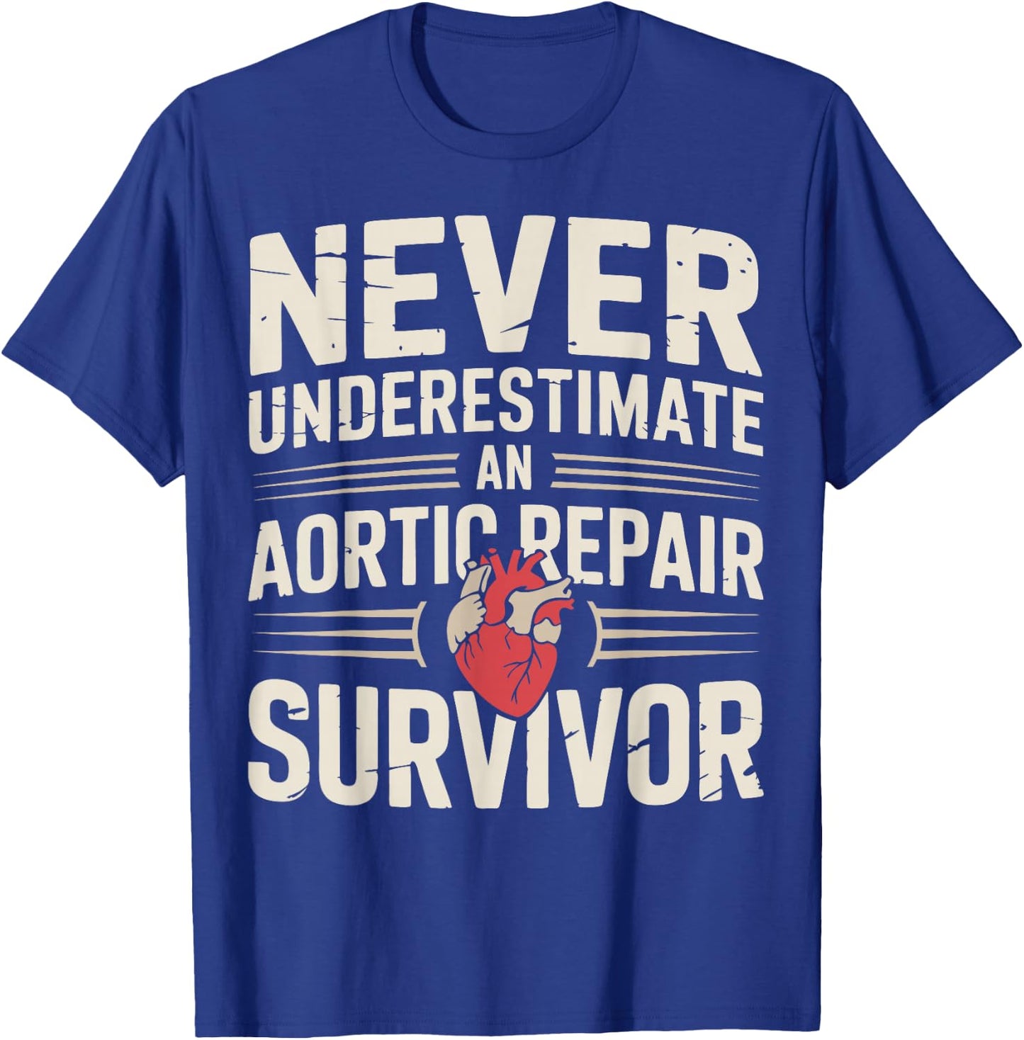 Aortic Repair Survivor T-Shirt - T-Shirt | Royal