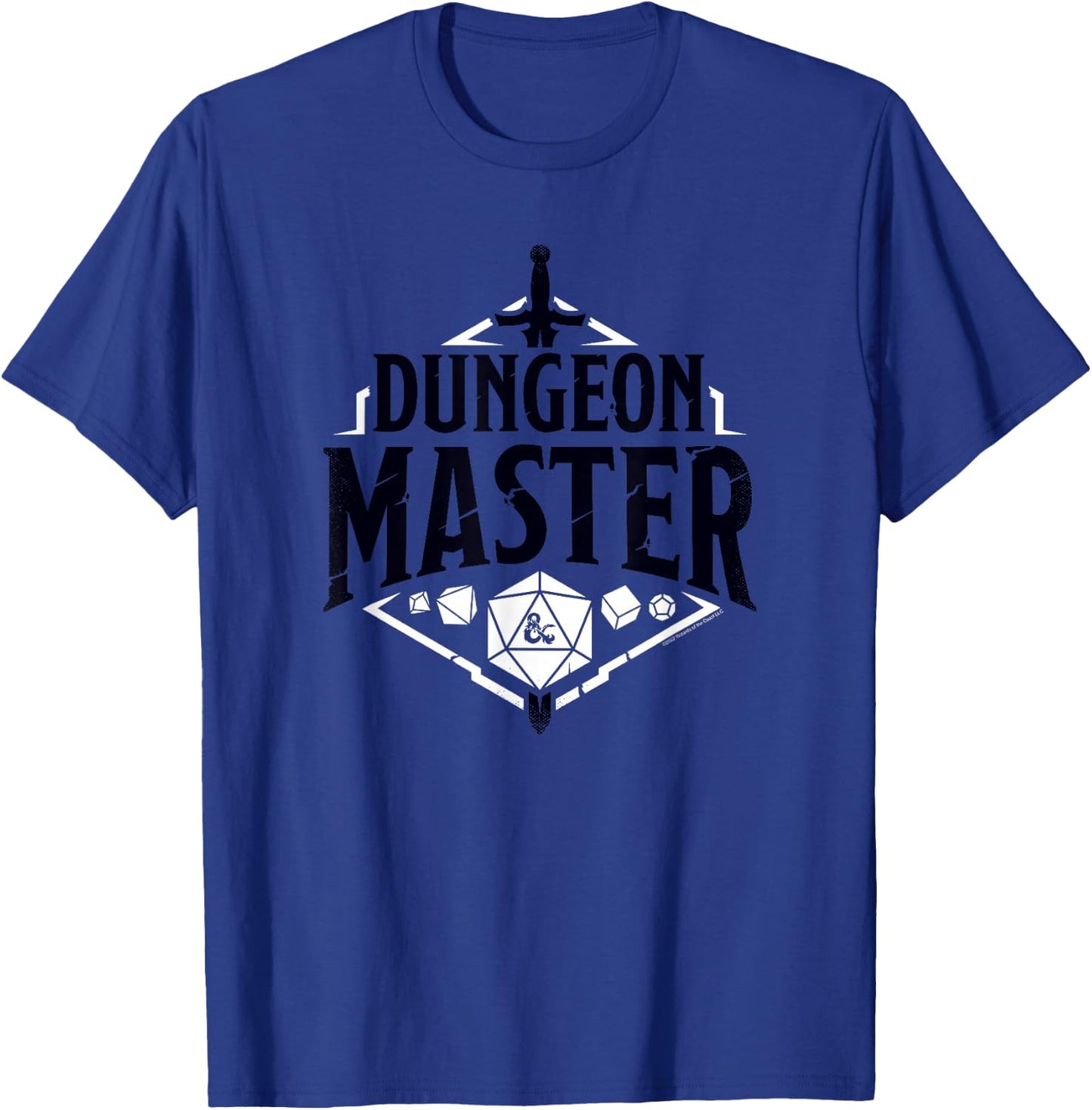 Dungeons & Dragons Dungeon Master Sword & Dice Logo T-Shirt - T-Shirt | Royal