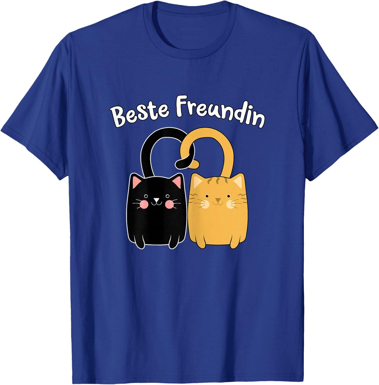 Best Friend BFF Cats Partner Look Girls Teenager , black T-Shirt - T-Shirt | Royal