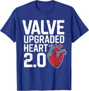 Funny Aortic Valve Surgery Heart T-Shirt - T-Shirt | Royal
