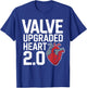 Funny Aortic Valve Surgery Heart T-Shirt - T-Shirt | Royal