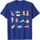 Funny Cat Training Yoga Posture Kitty Mood T-Shirt - T-Shirt | Royal