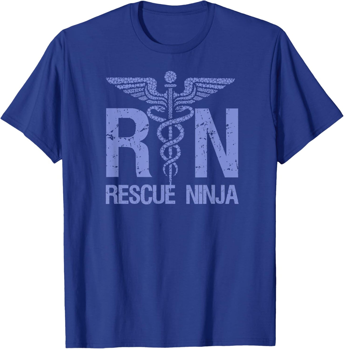 RN RESCUE NINJA Funny Registered Nurse Nursing Joke Quote T-Shirt - T-Shirt | Royal