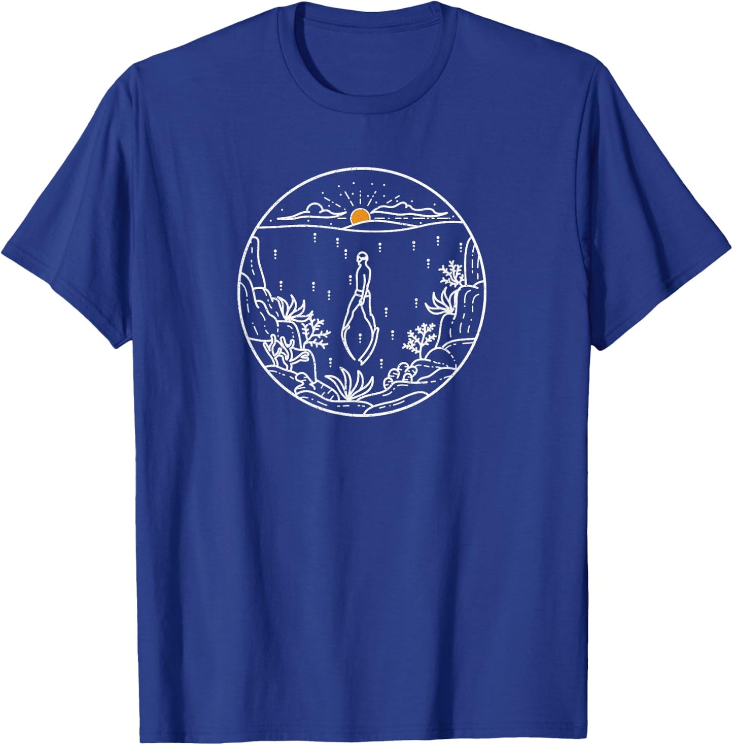 Freitauchen für Freitaucher und Apnoetaucher T-Shirt - T-Shirt | Royal