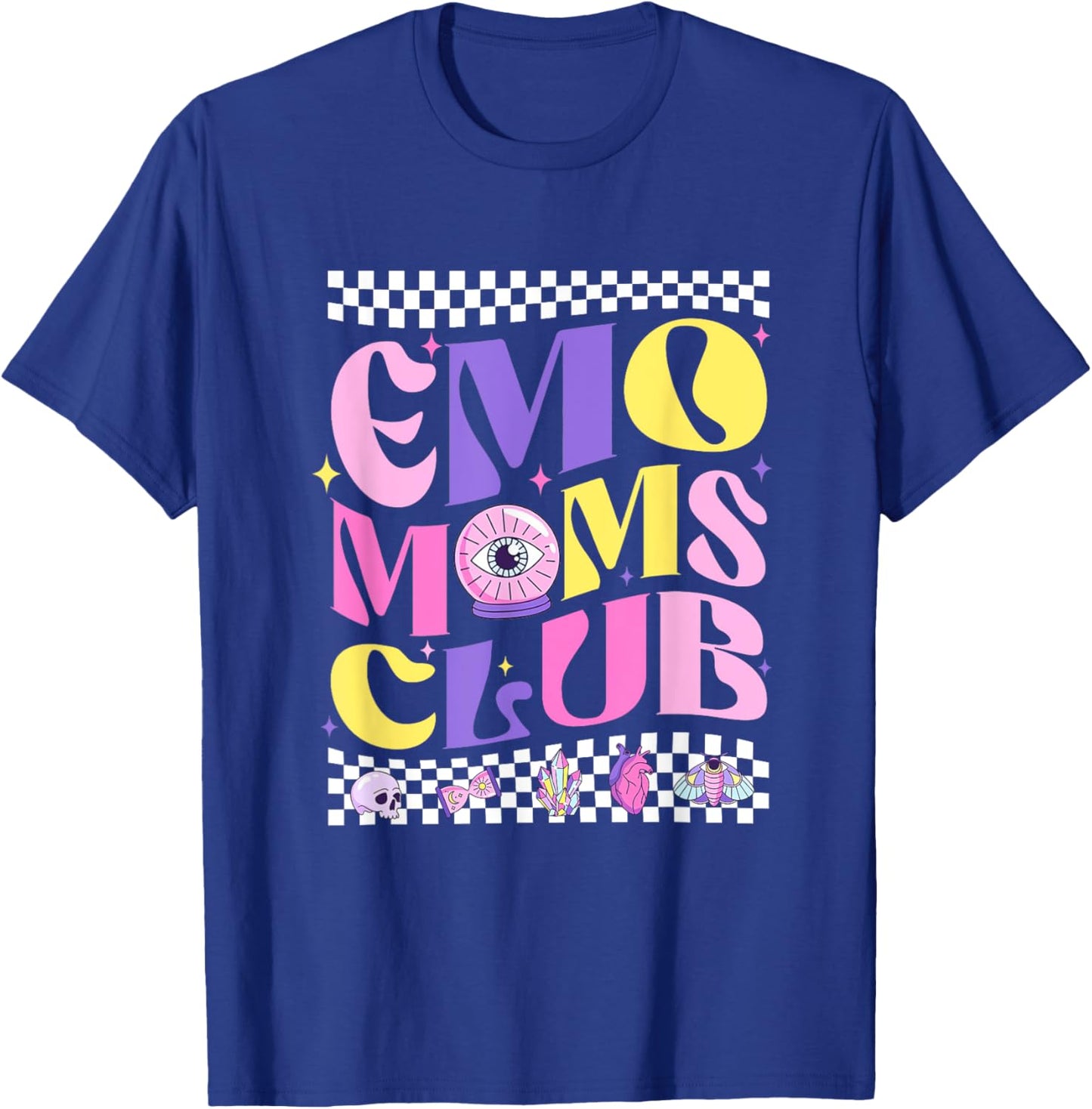 Groovy Emo Moms Club Punk Band Gothic Mother's Day Women T-Shirt - T-Shirt | Royal