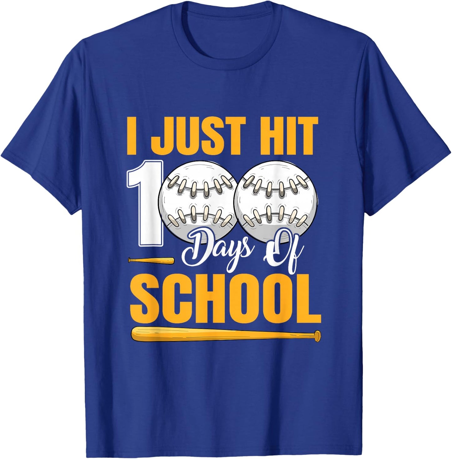 100th Day Of School 100 Days Smarter Boys Girls Baseball T-Shirt - T-Shirt | Royal