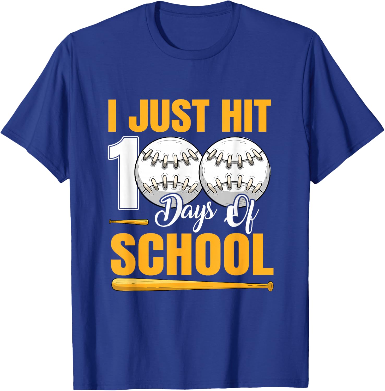 100th Day Of School 100 Days Smarter Boys Girls Baseball T-Shirt - T-Shirt | Royal