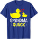 Grandma Quack Yellow Duck Baby Shower For Grandma Funny T-Shirt - T-Shirt | Royal