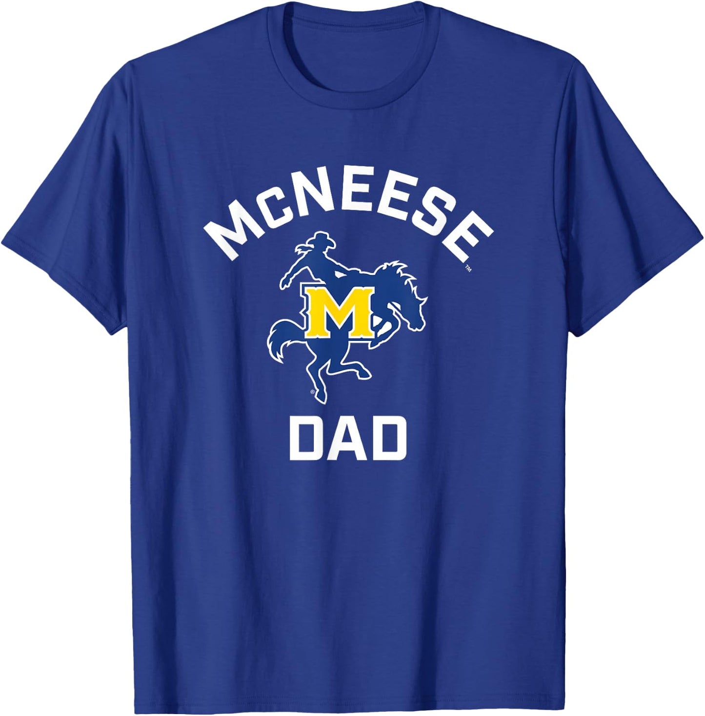 McNeese State University Cowboys Arched Dad T-Shirt - T-Shirt | Royal
