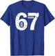 Kids Meme 6 7 Six Seven Vintage Trendmeme T-Shirt - T-Shirt | Royal