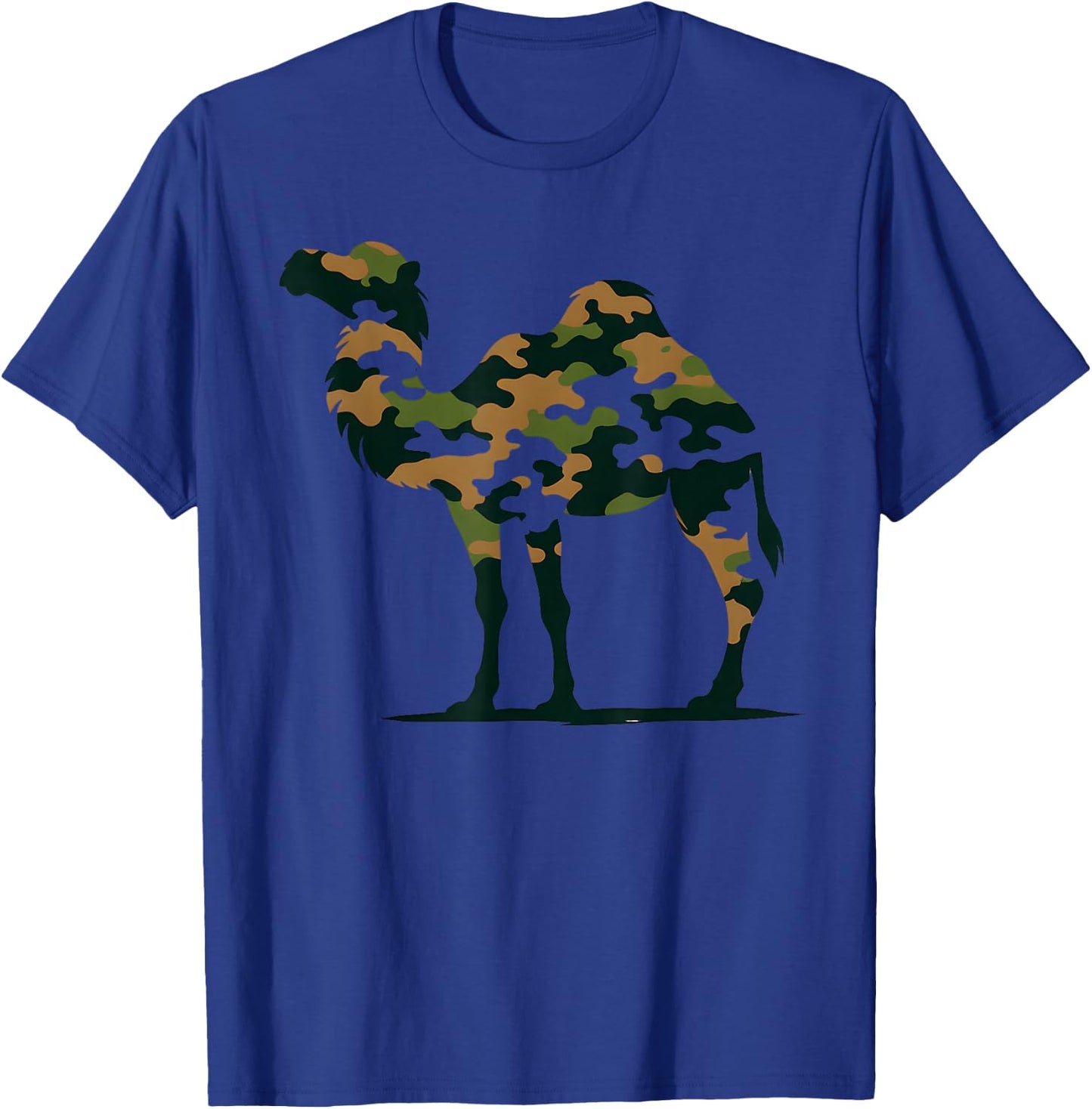 Camel Camelflage Camouflage Funny Camel T-Shirt - T-Shirt | Royal