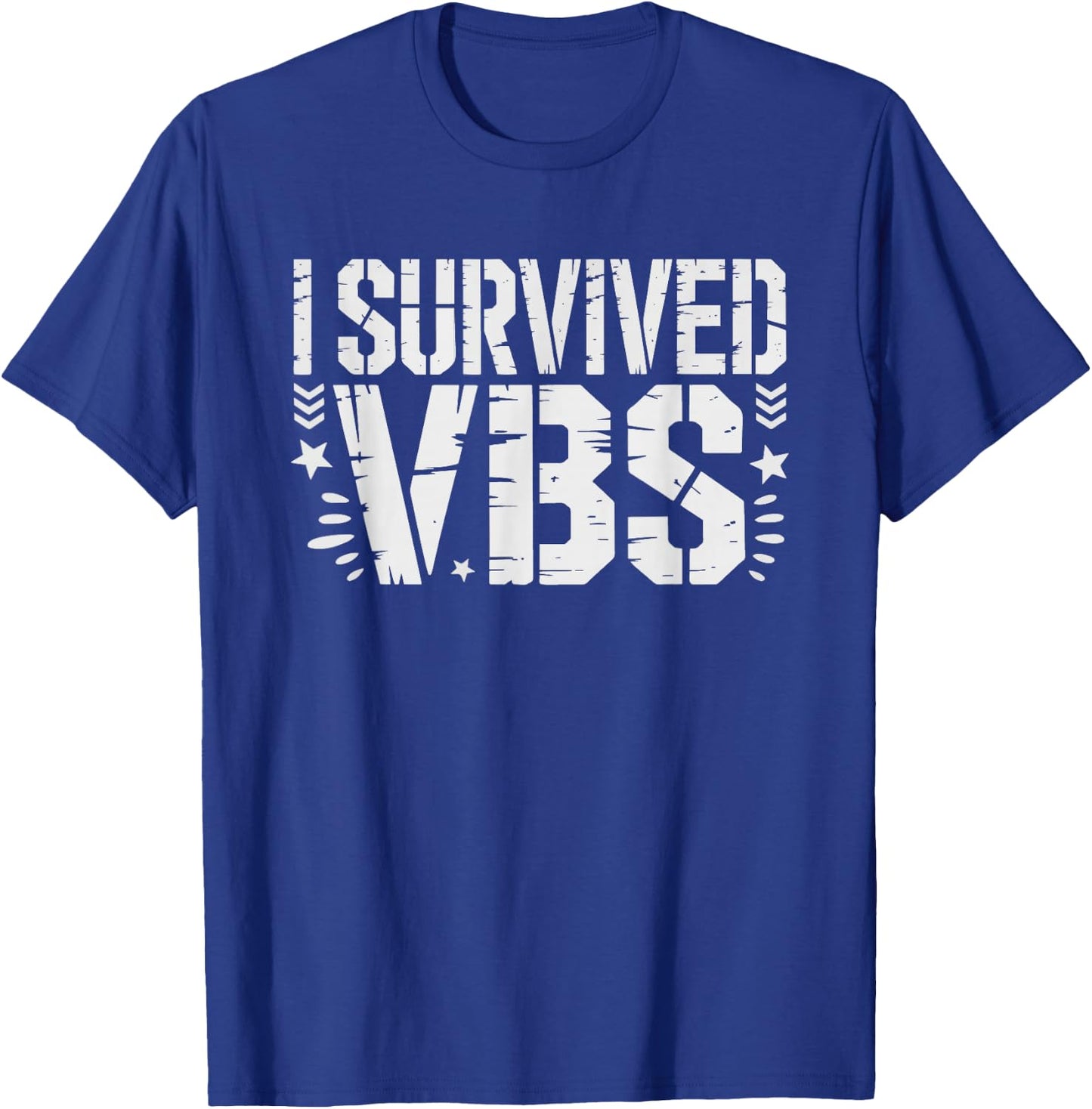 Vbs Survived Vacation Bible School Coffee Survivor T-Shirt - T-Shirt | Royal