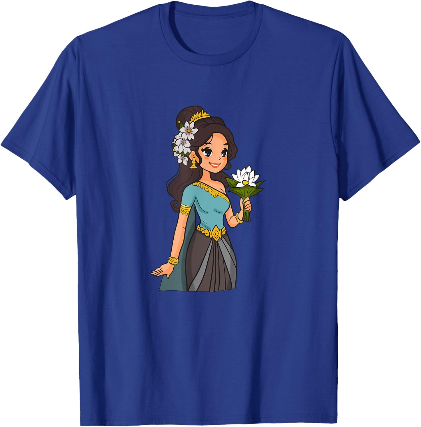 Cambodia Cambodian Woman Khmer Girl Apsara T-Shirt - T-Shirt | Royal