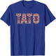 Tato Dad Father's Day Ukrainian Vyshyvanka Inspired Pattern T-Shirt - T-Shirt | Royal