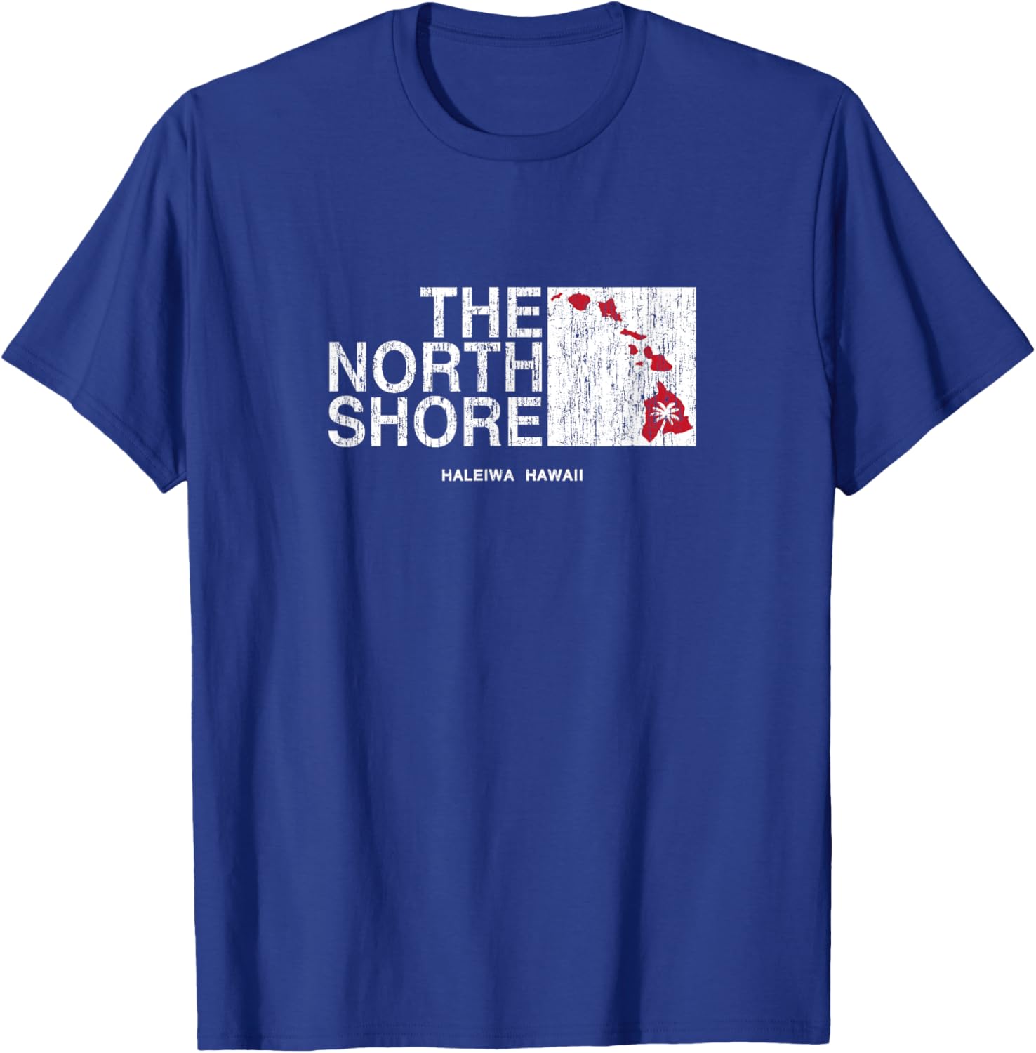Hawaii Islands North Shore Haleiwa Vintage Style T-Shirt - T-Shirt | Royal