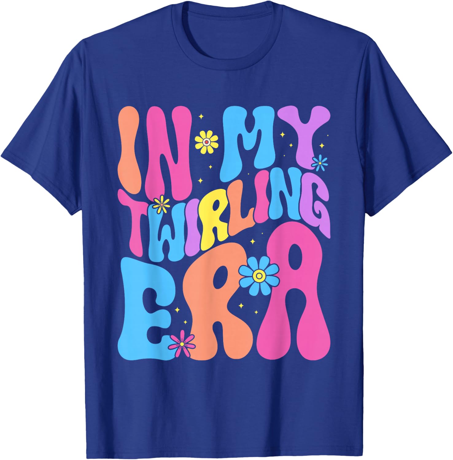 In My Twirling Era Twirler Majorettes Baton Twirling T-Shirt - T-Shirt | Royal