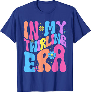 In My Twirling Era Twirler Majorettes Baton Twirling T-Shirt - T-Shirt | Royal
