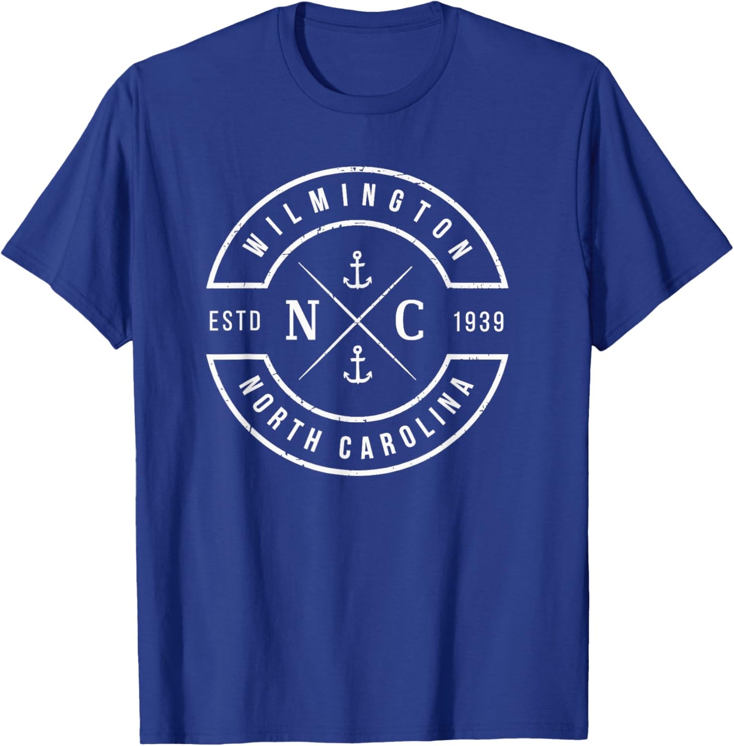 Wilmington NC Emblem T Shirt Souvenir T-Shirt - T-Shirt | Royal