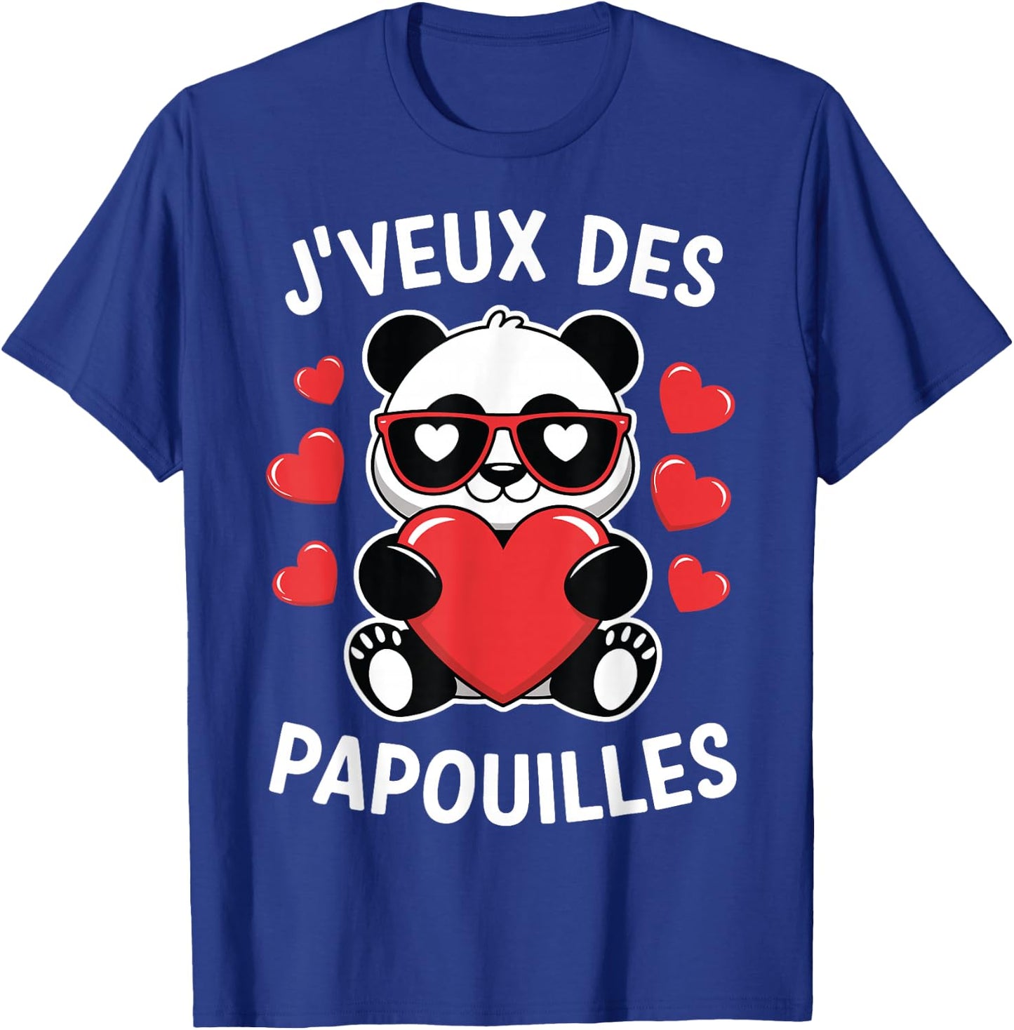 I Want Papouilles Love Couple Humor Valentine's Day , Black, S T-Shirt - T-Shirt | Royal