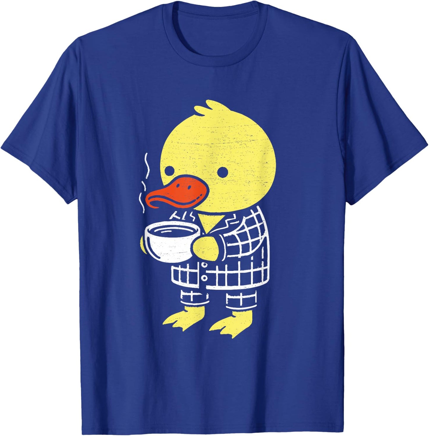 Morning Duck Coffee Funny Rubber Bird Lover Pyjamas T-Shirt - T-Shirt | Royal