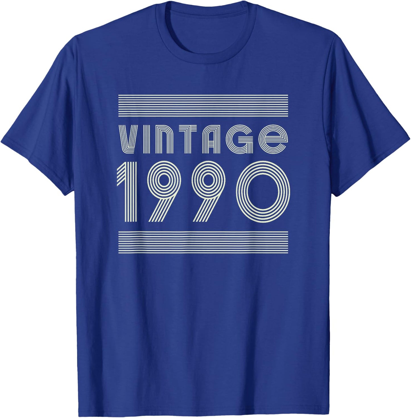 Vintage 1990 T Shirts Retro Funny 1990 Birthday T-Shirt - T-Shirt | Royal