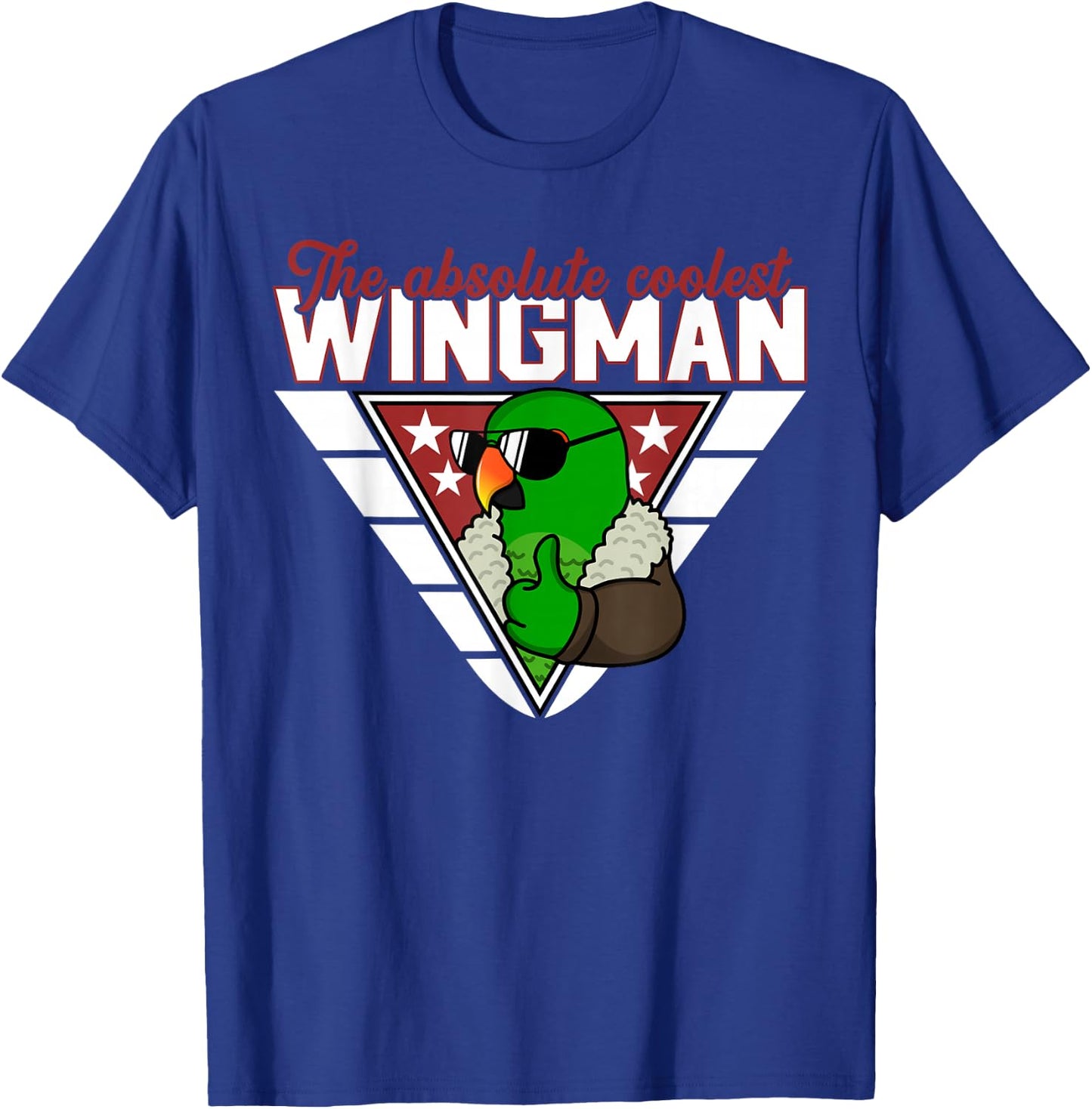 Coolest Wingman Parrot I Male Eclectus T-Shirt - T-Shirt | Royal
