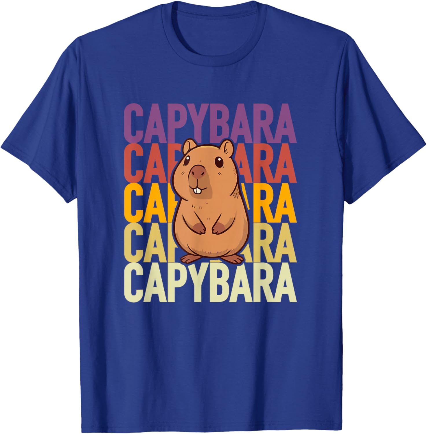 Capybara Mignon pour enfant fan de rongeurs géants , Black, S T-Shirt - T-Shirt | Royal
