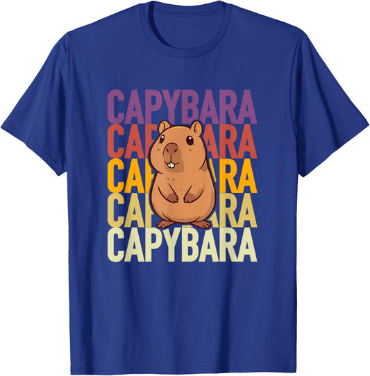 Capybara Mignon pour enfant fan de rongeurs géants , Black, S T-Shirt - T-Shirt | Royal