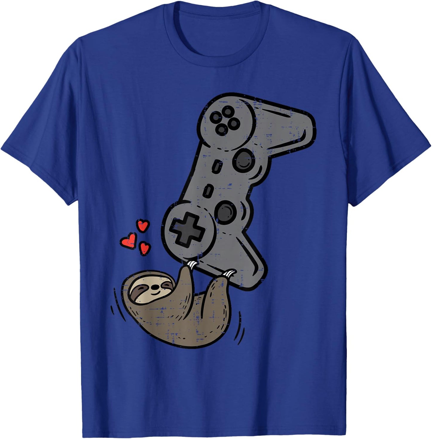 Sloth Gamer Cute Lazy Gaming Boys Kids Toddler Youth Men T-Shirt - T-Shirt | Royal