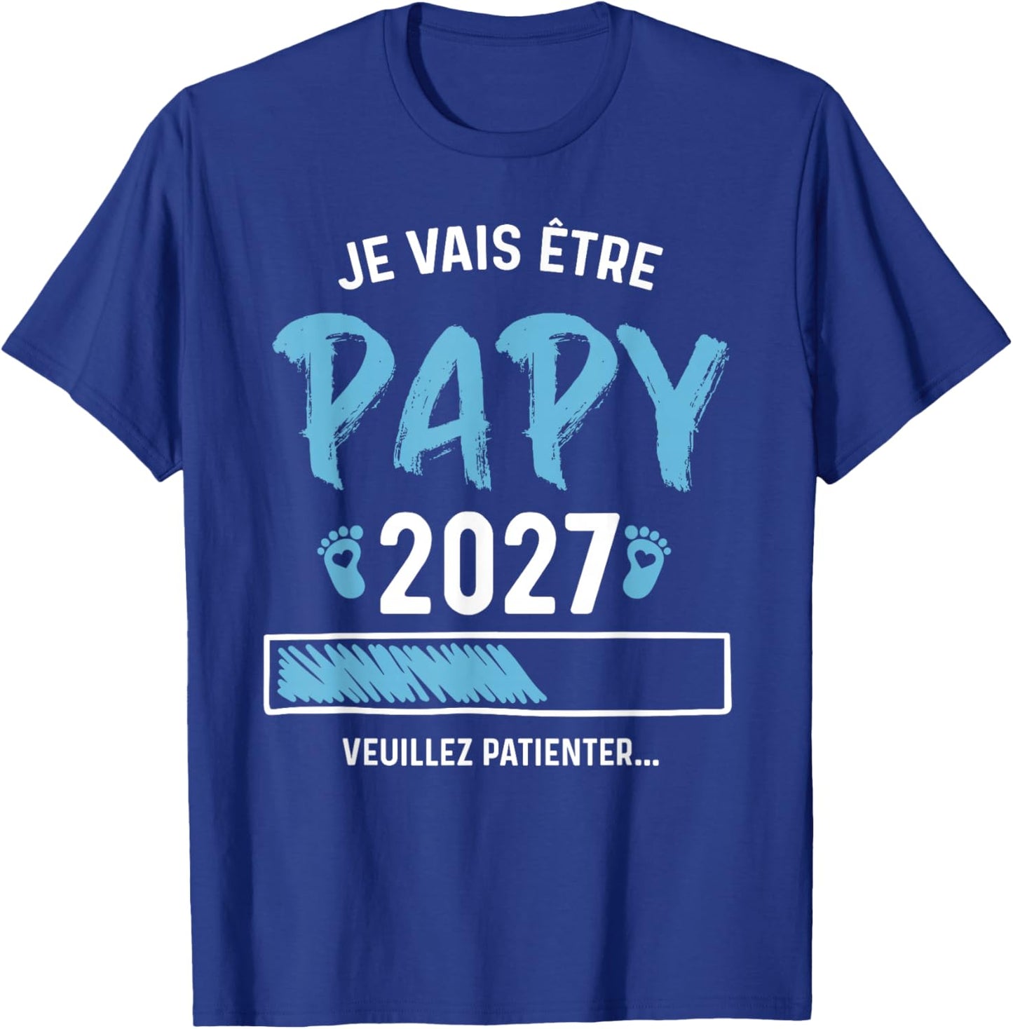 Homme Futur Papy 2027 Annonce Grossesse Paypy 2027 T-Shirt - T-Shirt | Royal