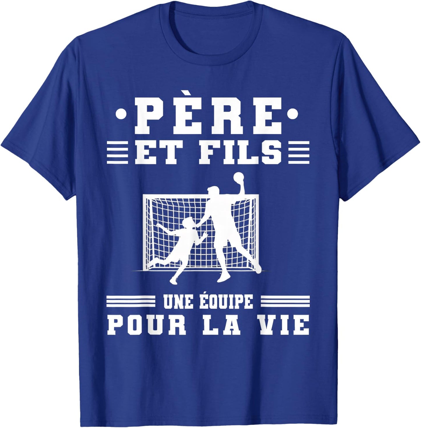 Father and Son Handball Dad Handball Duo Fathers Day T-Shirt - T-Shirt | Royal