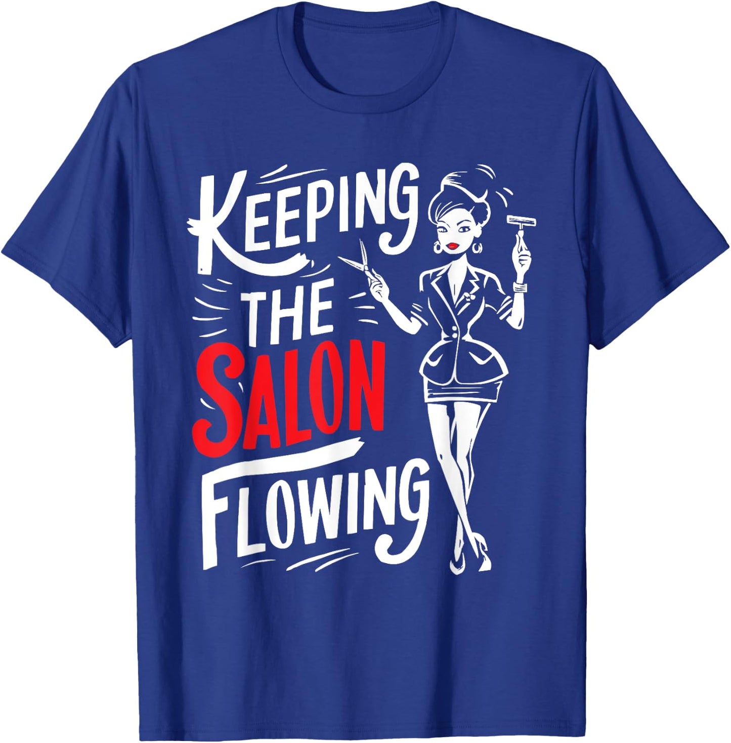 Salon Receptionist Quote Front Desk Job Profession T-Shirt - T-Shirt | Royal