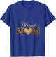 Women's Mama Women Blessed Mom Leopard Print Happy Mothers Day V-Neck T-Shirt - T-Shirt | Royal